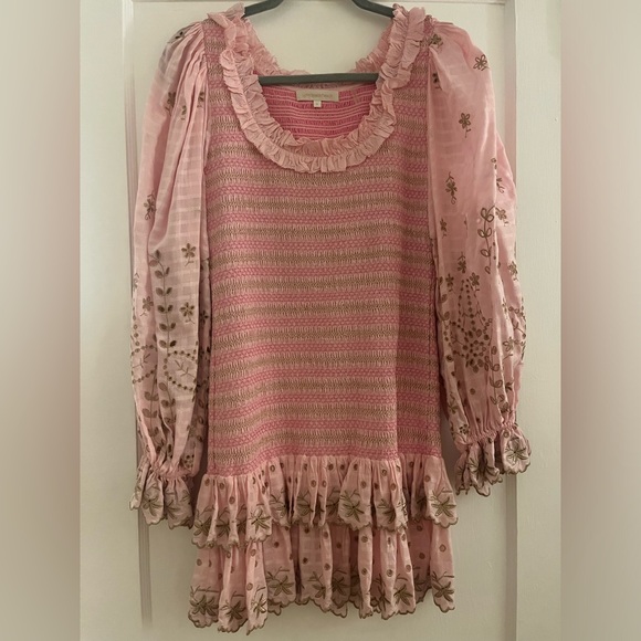 LoveShackFancy Pink Mini Dress - Picture 4 of 5